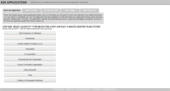 Desktop Screenshot of federal-ein-application.com