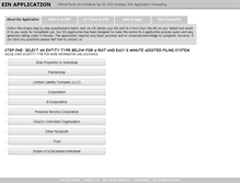 Tablet Screenshot of federal-ein-application.com